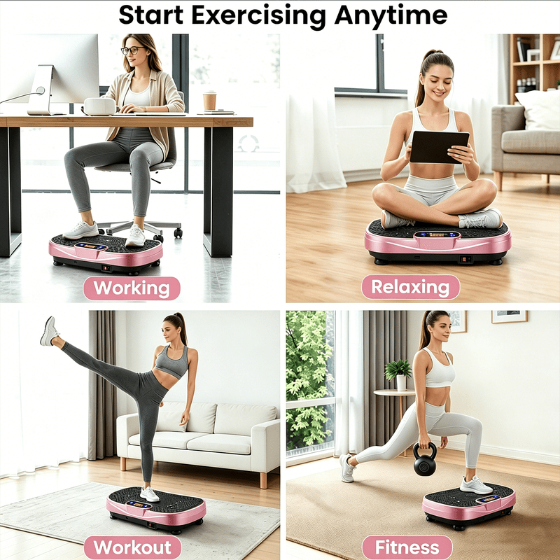 ENZVOIA Vibration Plate Exercise Machine, 120 Speeds, 5 Preset Modes, 300 Lb Capacity