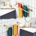 thumbnail image 4 of ERDS-24-Inch Towel Bars Double Bath Towel Rails Bathroom Holder Racks for Cabinet Kitchen Brushed Gold Stainless Steel B5009BG-L24, 4 of 4