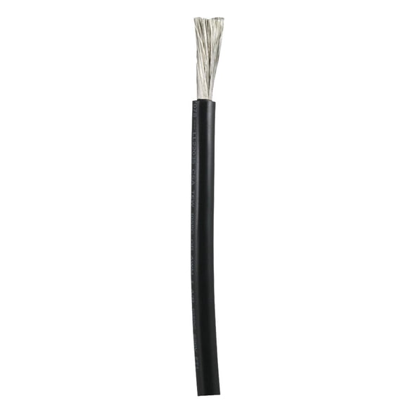 Cable de batería Ancor Black de 1 AWG vendido a pie [1150 pies]
