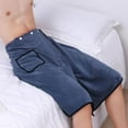 thumbnail image 4 of Injueey Toalla de ducha larga de poliéster con tres botones ajustables para viajes de toalla de baño larga para hombres y mujeres Toallas y Paños blanco, 4 of 6