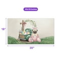thumbnail image 5 of Easter Egg Pug Bunny Ear Welcome Spring Truck Doormat Dog Lover Gifts Indoor Outdoor Welcome Mat - 12002, 5 of 5