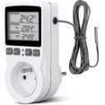 thumbnail image 1 of 2024,digital / Heating Cooling Thermostat Socket Lcd Temperature Controller, 230v For Greenhouse Farm Temperature Controller/terrarium Thermostat, 1 of 5