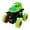 Green, variant on Push and Go Stunt Car, 360 Degree Rotating Friction Powered Vehicle, Off-Road Truck Toy with All-Terrain Wheels, Educational Motor Skills Development Play Set, Birthday Gift for Youth Age
