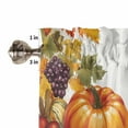 thumbnail image 5 of Valances for Windows Fall Orange Rod Pocket Cafe Window Treatments Valance Curtains for Kitchen Bathroom Laundry Basement Windows 60"x18", 5 of 6