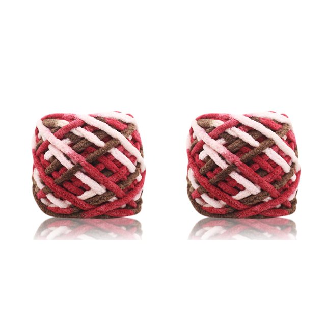 Shengyu 100g Soft Knitting Yarn Cardigan Hand-knitting Thread Scarves Cap Hand-knitted Crocheting Yarns DIY Needlework Accessory No.27 2Set