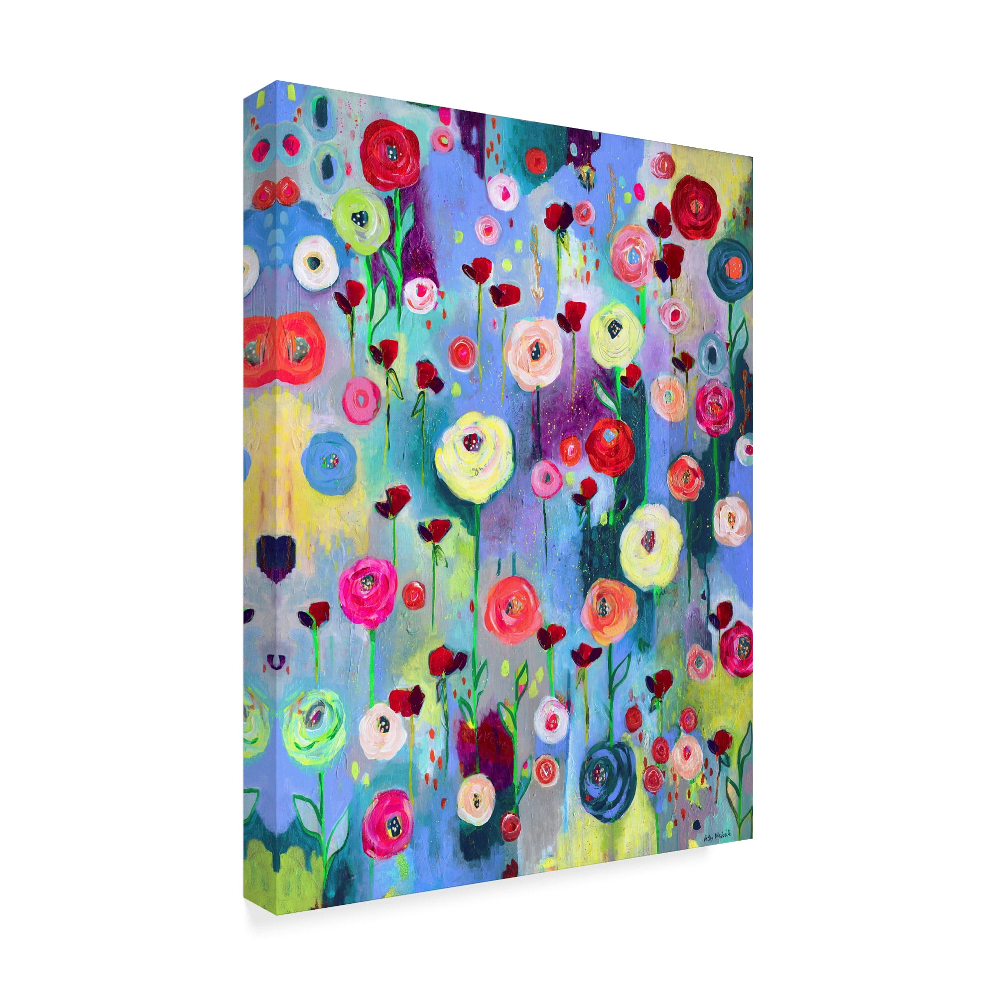 Trademark Fine Art 'Flower Garden' Canvas Art by Vicki Mcardle Art
