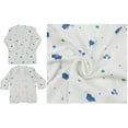 thumbnail image 3 of ToBeInStyle Baby's 4-Pack Long Sleeve Ultra-Soft Cotton Kimono Wrap Tee Shirt Top - Print - 3-6 Months, 3 of 7