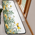 thumbnail image 6 of CURLYOOT Wildflowers Floral Spring Runner Rug 2'x6' Washable Kitchen Runner Rug Indoor Non Slip Laundry Rugs Summer Butterfly Floor Carpet for Hallway Kitchen Entryway Bedroom Living Room, 6 of 9