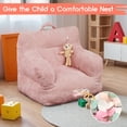 thumbnail image 7 of Soft Corduroy Kids Bean Bag Chair - Comfy Toddler Seat for Reading, Play & Naps, Cozy Children’s Sofa for Boys & Girls, Pink, 7 of 7