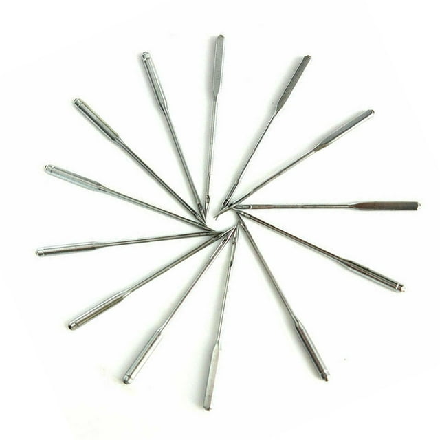 50 Pcs Aiguilles pour Machine à Coudre Maison 50 Pcs Aiguilles Durables Antirouille Résistantes à l'Usure Robustes avec Bouteilles de Rangement