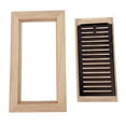 thumbnail image 3 of Homewell Red Oak Wood Flush Mount Floor Register, 4x10 inch with Damper, Unfinished, 3 of 6