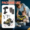 thumbnail image 4 of JoyStone 1:10 Large RC Car 35+MPH Hobby Grade Fast RC Truck with Lights, 4WD All Terrain off Road Monster Truck Electric Vehicle with 2 Batteries for Adults Boys, Yellow, 4 of 10