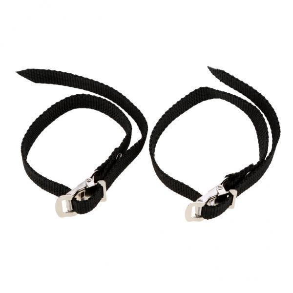 7xPair Antideslizante Bicicleta Fija Bicicleta Ciclismo Pedal Toe Clips Correa Pie Banda Sunnimix Pedales Toe Clips Correas