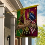 Flags Sri Lankan Handshake American Flag Friendship USA Sri Lanka Sri Lankan Part Garden Flag, Double-Sided Decorative Outdoor Flag, Patriotic Polyester Yard Flag 12 x 18 in