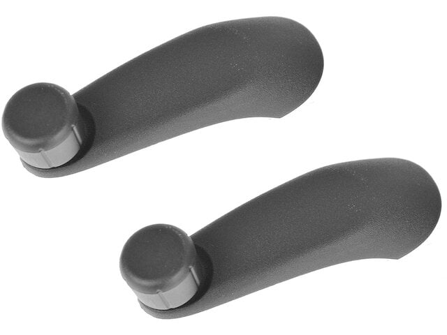 Classic Window Crank Handle Set - Chrome With Black Knob For 1965-1996 GM Cars (Buick, Chevrolet, Oldsmobile, Cadillac, Pontiac)