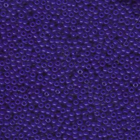 Miyuki Round Rocailles Seed Beads – Size 11/0 (2mm), Opaque Cobalt Blue, 24 g, Made in Japan