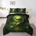 thumbnail image 2 of Erosebridal Mystic Jungle Bedding Queen Comforter Set, Green Tree Down Comforter, Fairy Tale Decor, Lightweight 3 Pieces, 2 of 8