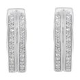thumbnail image 3 of 10K White Gold 1/2ct TDW Diamond Hoop Earring (I-J,I2-I3), 3 of 7