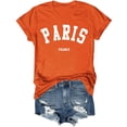 thumbnail image 3 of MKLEKYY Playeras Mujer Camiseta Informal Estampada De Cuello Redondo Para Mujer Talla L, 3 of 3