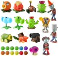 thumbnail image 1 of Paquete de 15 niños Plants vs Zombies 2 juguetes de catapulta conjunto de figuras de acción de dibujos animados suaves genuinos juego de lucha de mesa muñecas modelo regalos para niños zhangyuxiang LED, 1 of 1