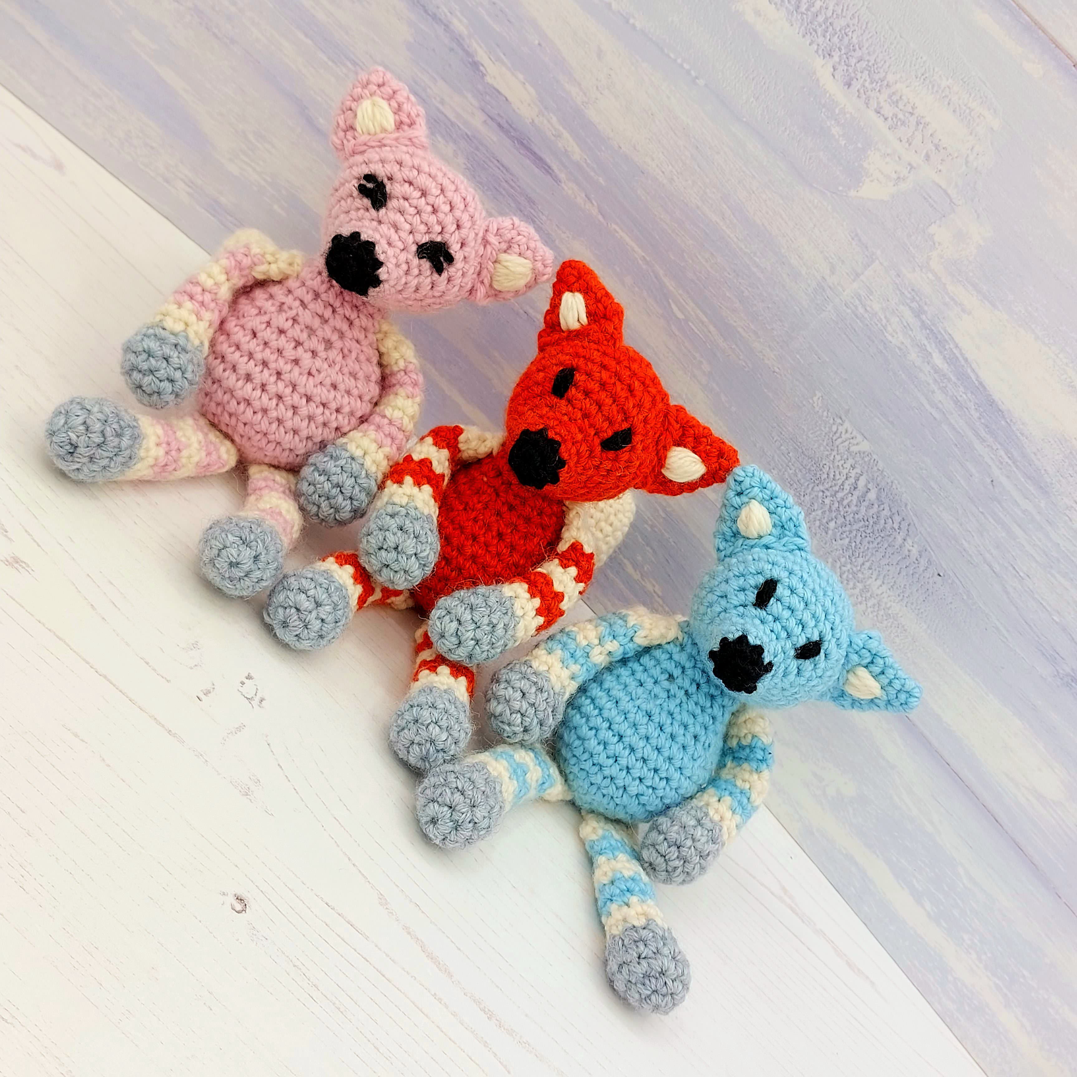 Crochet Kit Baby Fox Amigurumi Mini Craft Kit