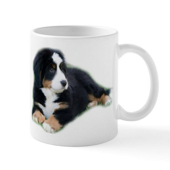 CafePress - Bernese Mountain Puppy_ Mug - 11 oz Ceramic Mug - Novelty Coffee Tea Cup