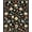 Black, Pattern 2, variant on ODIKA 8'x10' Machine Washable Non-Slip Area Rug, Ethereal Garden with Stylized Flowers and Ornamental Scrollwork High Traffic Rug, White, 83265