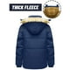 thumbnail image 5 of Kalauyu Mens Jackets with Hoode Parka Fleece Liner Coats Windproof Winter Raincoat Multi Pockets, 5 of 8