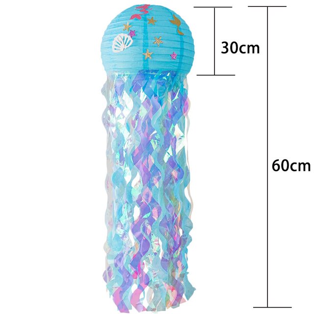 1 Juego de vajilla desechable con temática de cola de sirena, platos de papel, tazas, pancartas, estawas para decoración de fiesta de cumpleaños de sirena para niña