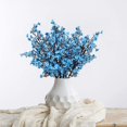 thumbnail image 6 of 6 Pcs 19'' Artificial Baby Breath Flowers Babies Breath Flowers Bush Fake Gypsophila Bouquets Artificial Gypsophila Flowers for Wedding Bridal Party DIY Home Floral Arrangement Decor (Blue), 6 of 9
