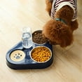 thumbnail image 2 of Fashion Automatic Large Capacity Stainless Steel Cat Bowl Water Drinking Feeder Pet Feeder Dog Bowl GREEN, 2 of 8