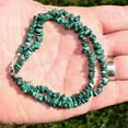 thumbnail image 3 of K-KED Premium 5-8mm Malachite Crystal Chip Necklace 18", 3 of 5