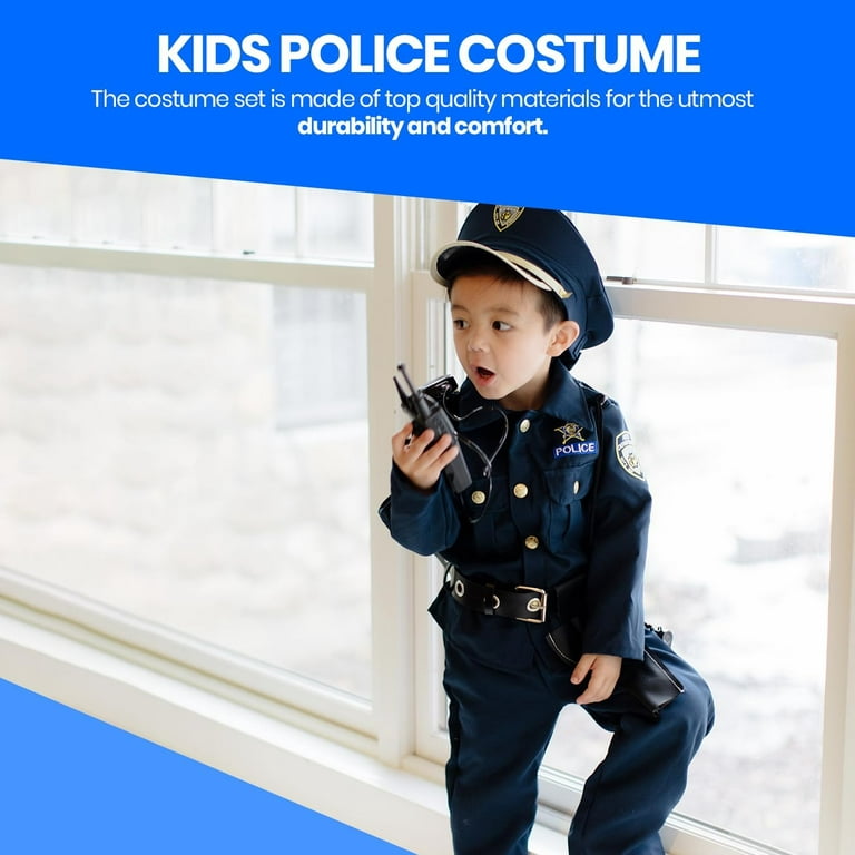 Dress Up America Toddler T2 Deluxe Police Officer Costume Set