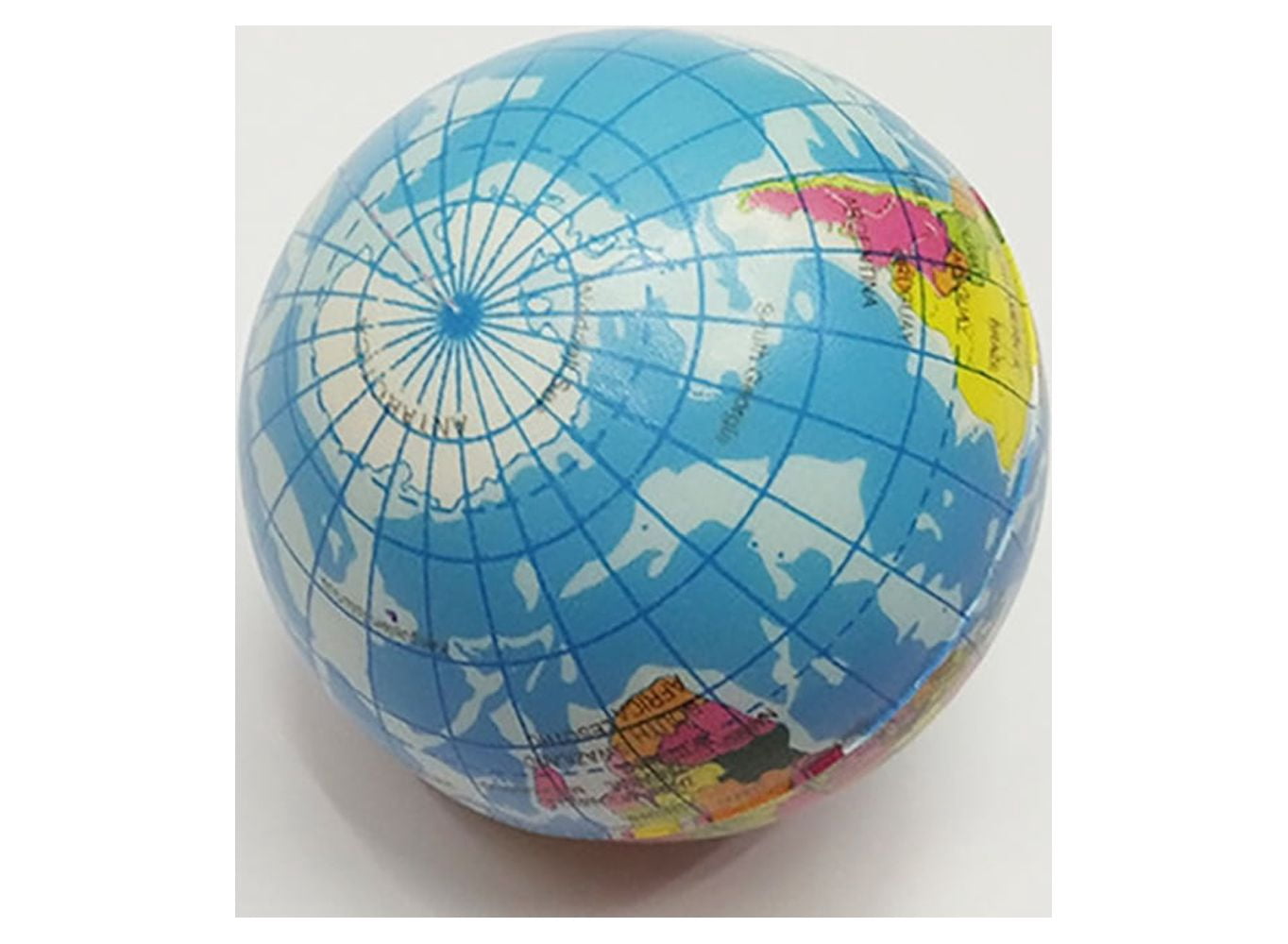 Mini Planet Earth Soft Foam Stress Balls (24 Balls Per Box)