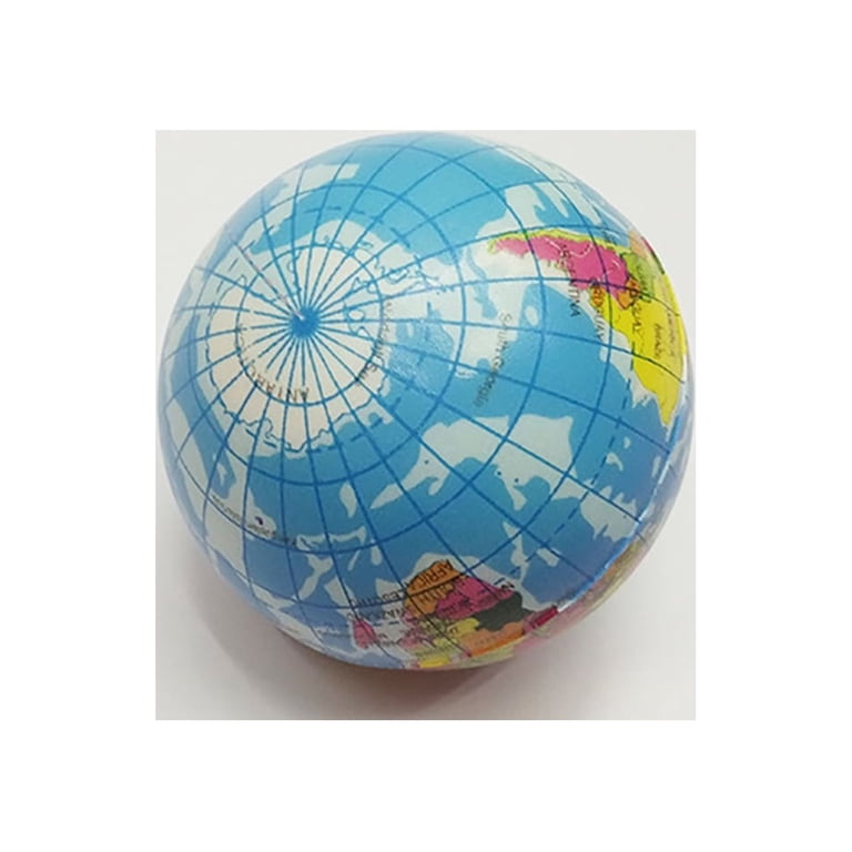 Mini Planet Earth Soft Foam Stress Balls (24 Balls Per Box