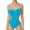 Blue, variant on Womens One-Piece Swimsuits Solid Color Sexy One Piece Swimsuit Women Swimwears Activewear,Red,M