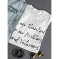 thumbnail image 3 of Thankful For Military Veterans Women T-Shirt, Female XX-Large, 3 of 4
