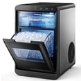 thumbnail image 4 of Simzlife Nugget Ice Maker Countertop, 44lbs per Day Soft Chewable Pebble Nugget Ice Machine, One-Touch Self-Cleaning with Touch Screen for Home, Kitchen, Office, Stainless Steel, Black, 4 of 14