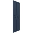 thumbnail image 6 of Ekena Millwork 15"W x 26"H True Fit PVC Cedar Park Fixed Mount Shutters, Starless Night Blue (Per Pair - Hardware Not Included), 6 of 9