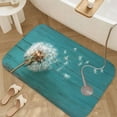 thumbnail image 3 of 1pc Dandelion Absorbent Non-Slip Bathroom Thickened Flannel Rug Decor,Soft,Quick Drying,Suitable For Indoor/outdoor Use,Bathrooms,Bedrooms,Kitchens,Terrace,Laundry Rooms,16"x24", 3 of 9