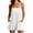 White, variant on FchengtaiS Womens Summer Sleeveless Rompers Square Neck Spaghetti Strap Short Jumpsuits Beach Vacation Clothes with Pockets