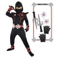 thumbnail image 2 of Disfraz de Ninja Spooktacular Creations para niños negro Deluxe, 2 of 3