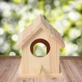 thumbnail image 1 of Casa de madera para pájaros, loros de cría, caja de nido de pájaros, Sharpla casa de pájaros, 1 of 8