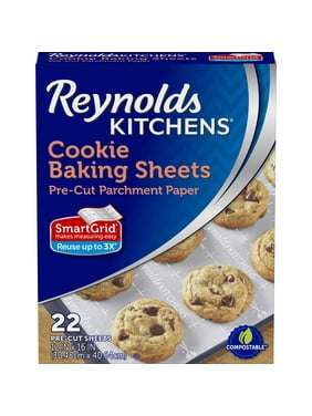 Reynolds Kitchens Non-Stick Baking Parchment Paper Sheets - 12x16 Inch, 22 Count