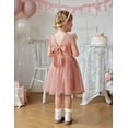 thumbnail image 5 of Oudiya Toddler Tutu Dress Little Girls Summer Tulle Backless Party Birthday Cotton Dresses 2-6Y, 5 of 7