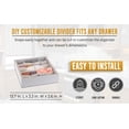 thumbnail image 3 of YBM Home 4-Pieces Plastic Honeycomb Drawer Organizer for Undergarments, 3 of 4