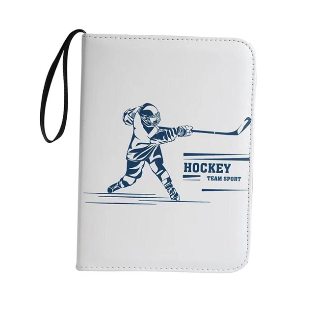 tamizeot Collector Storage Album 3 Rings Card Holder Protectors Albums for Game Card Red Blue White 24.5x18x4.5cm