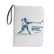 thumbnail image 4 of Estuche de exhibición para tarjetas coleccionables de hockey con cremallera y 400 bolsillos Blanco, 4 of 9