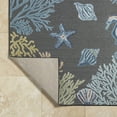 thumbnail image 4 of BoutiqueRugs Pasca Coastal Area Rug - Outdoor Safe - Charcoal, Blue, Cream - 2' x 2'11", 4 of 6