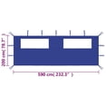 thumbnail image 3 of vidaXL Gazebo Sidewall with Windows 6x2 m Blue, 3 of 3